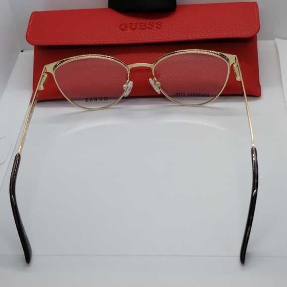 New Authentic Guess Eyeglass GU2655V Brown/Gold - Picture 7 of 8
